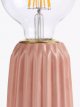 Ceramic Bulbholder Table Lamp,Pale Pink