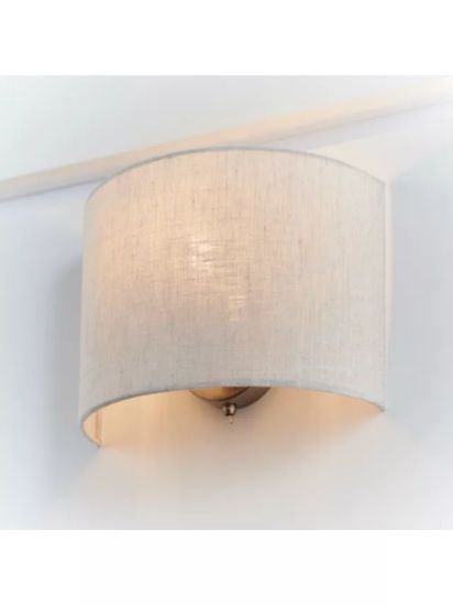 Uplighter Linen Wall Light