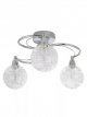 Semi Flush 3 Arm Ceiling Light, Chrome