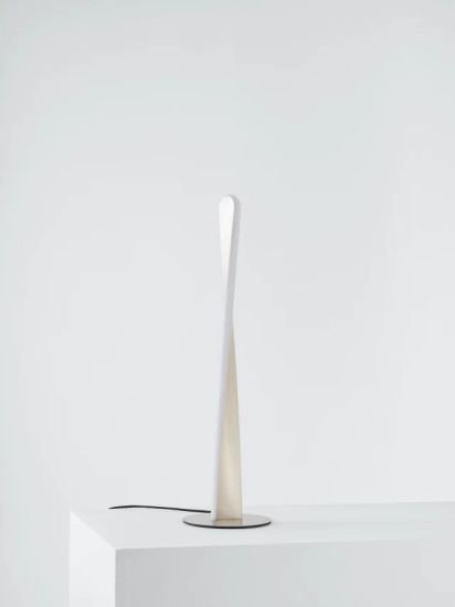 Twist LED Table Lamp, Brushed Chrome