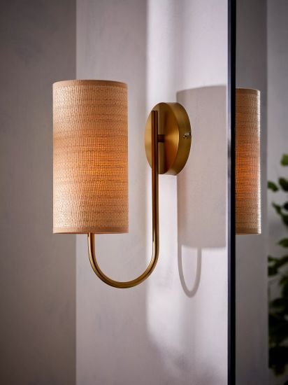 Natural Woven Wall Light