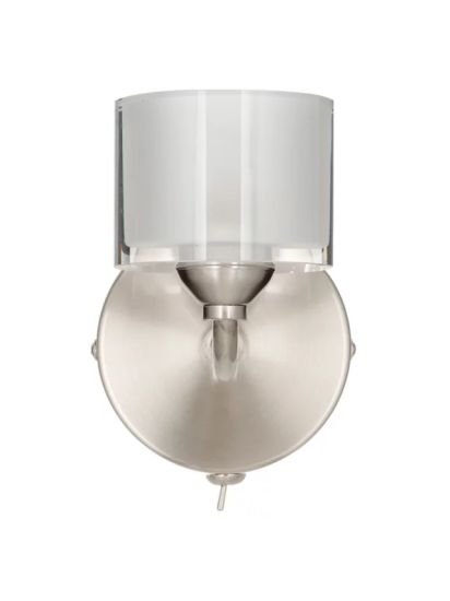 Single Wall Light, Satin Chrome