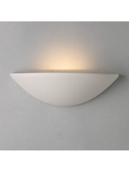 Radius Uplighter Wall Light, White