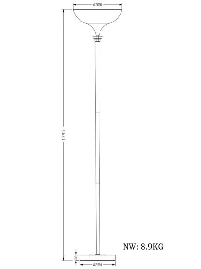 Uplighter Floor Lamp